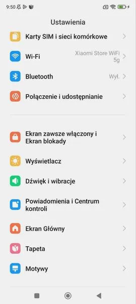 Ekran blokady Xiaomi