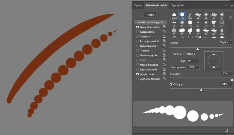 Instalacja pędzli Photoshop