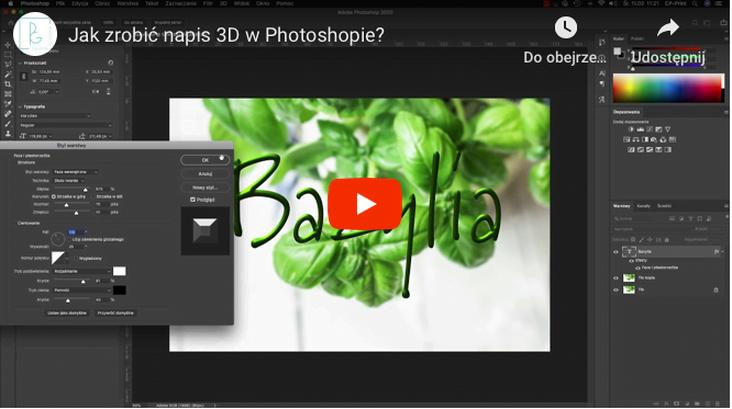 Photoshop tryb 3D