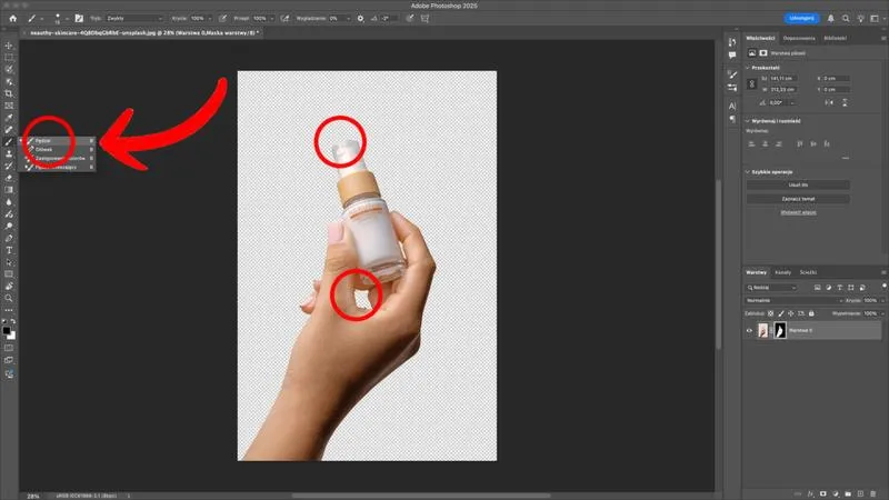 Photoshop usuwanie obiektów