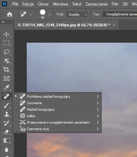 Rozjaśnianie tła w Photoshopie