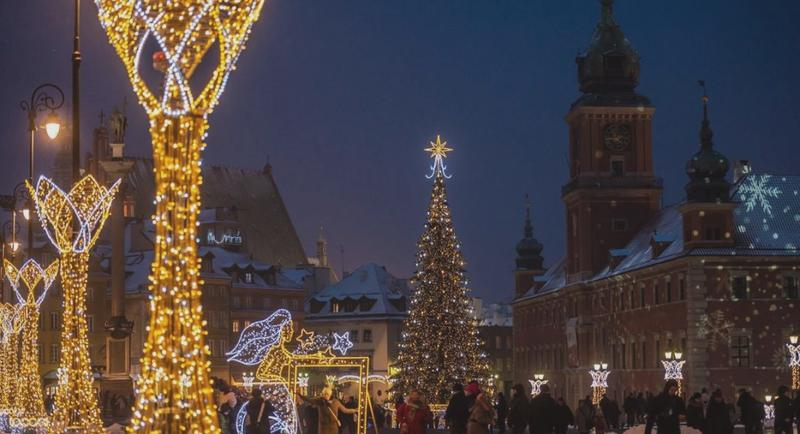 Świąteczna iluminacja Warszawy