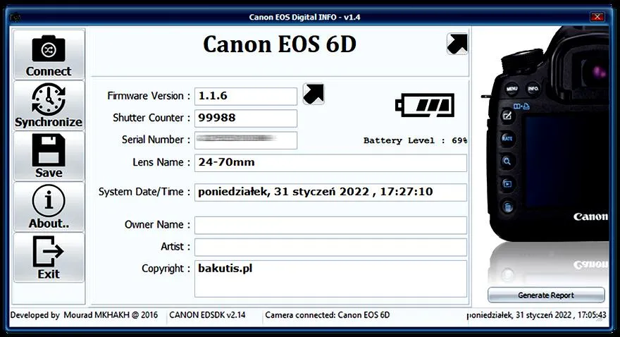 Usterki aparatów Canon