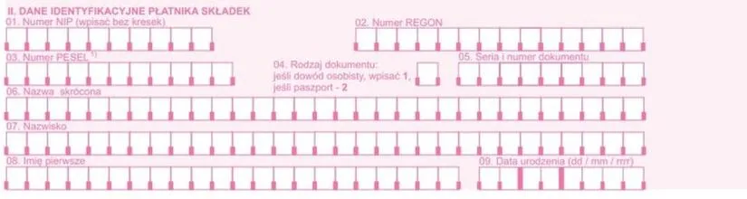 Wypełnianie formularza ZUS ZWUA
